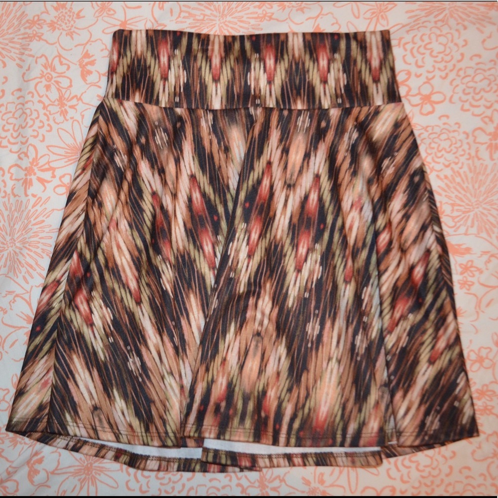 Pacsun Fun Patterned Skater Skirt